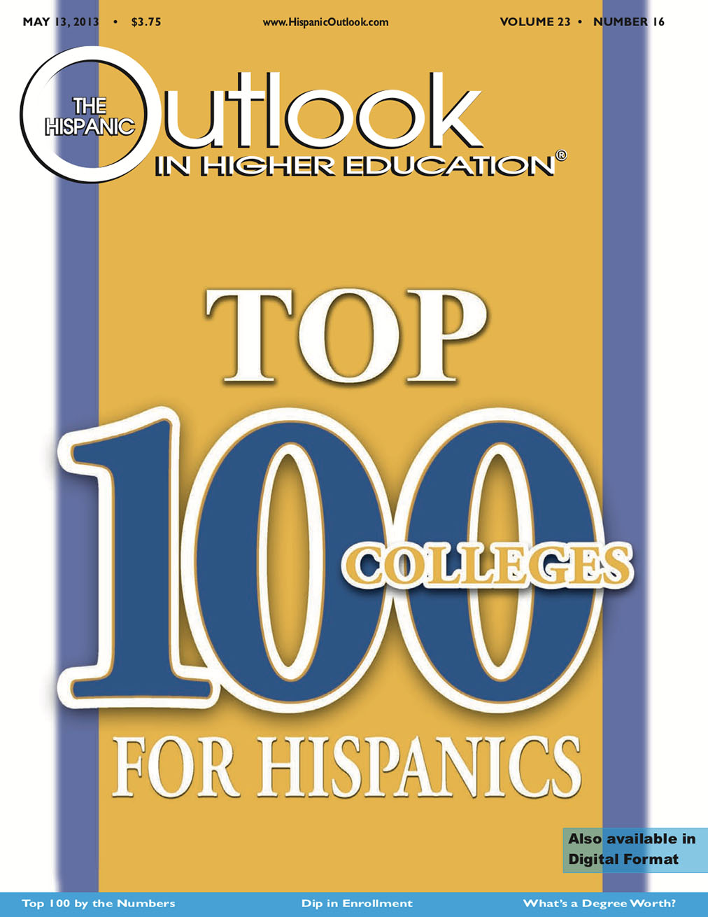 Top 100 Colleges for HIspanics 2013
